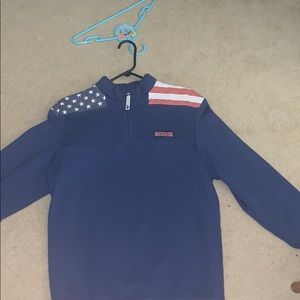 Vineyard vines American flag shep shirt